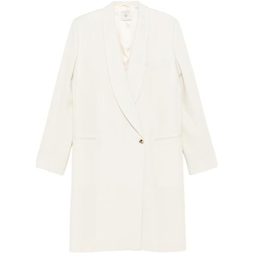 CALVIN KLEIN COLLECTION cappotto evelyn con collo a scialle - toni neutri