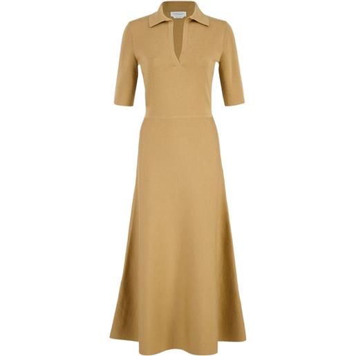 Gabriela Hearst abito lungo a maniche corte - toni neutri