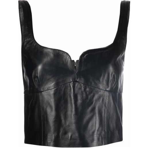Manokhi gilet crop - nero