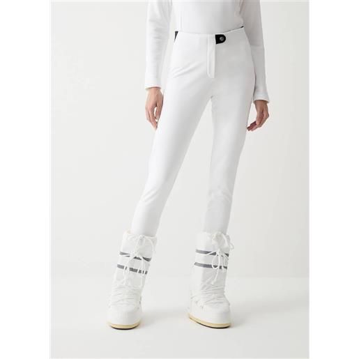 Colmar leggings da sci in soft shell slim fit bianchi da donna