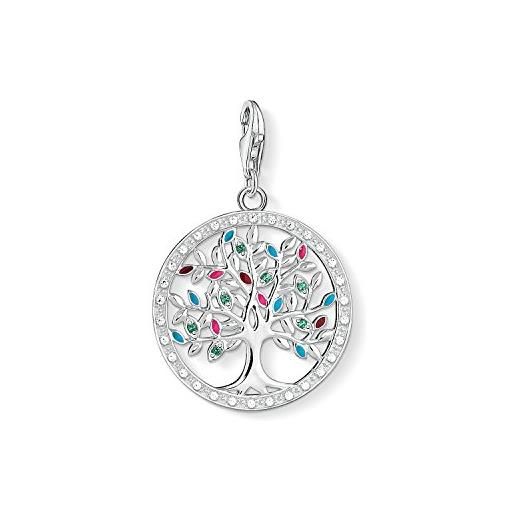 Thomas Sabo pendente con vetro e zirconia cubica da donna argento sterling 925