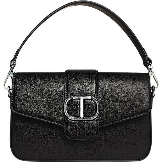 TWINSET borsa a spalla twinset con logo metallico