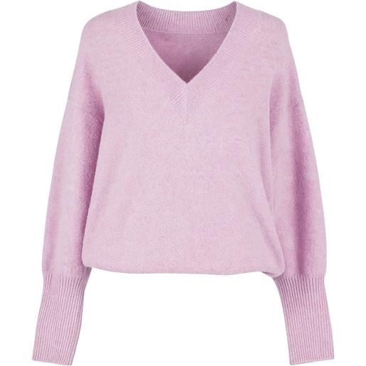 TWINSET maglia twinset in misto lana con scollo a v