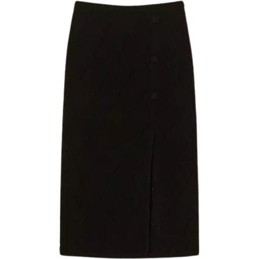 TWINSET gonna longuette in filato treeblend