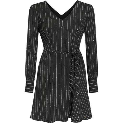 TOMMY HILFIGER abito corto con stampa a righe e stelle