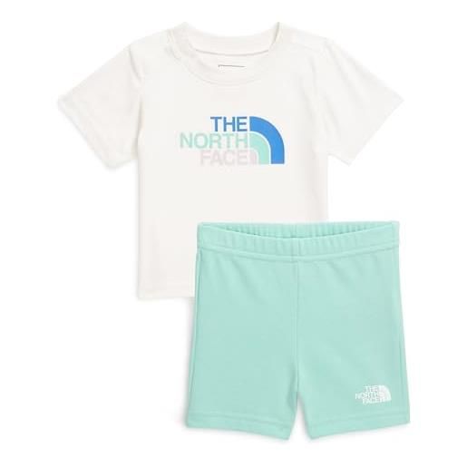 The north face nf0a8ba356r baby cotton summer set tuta da ginnastica unisex bambino white dune-bright foam taglia 6m