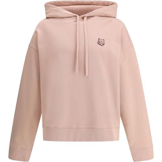 Maison Kitsuné felpa con cappuccio - rosa