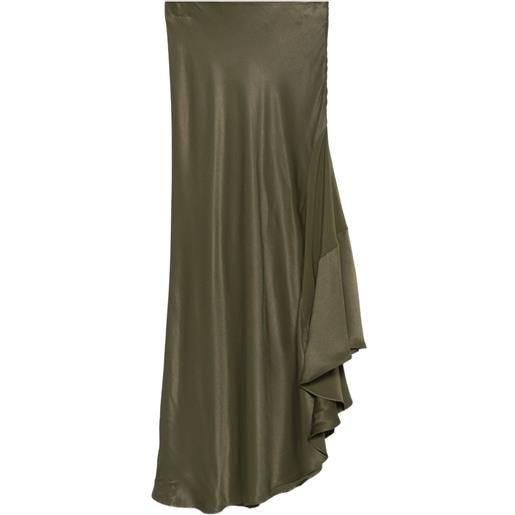 TWINSET gonna con ruches - verde