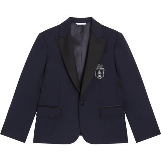 Dolce & Gabbana Kids blazer monopetto - blu