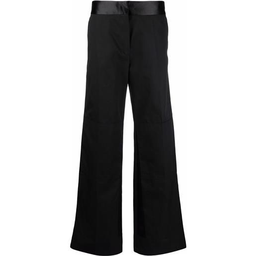 Raf Simons pantaloni a vita alta - nero