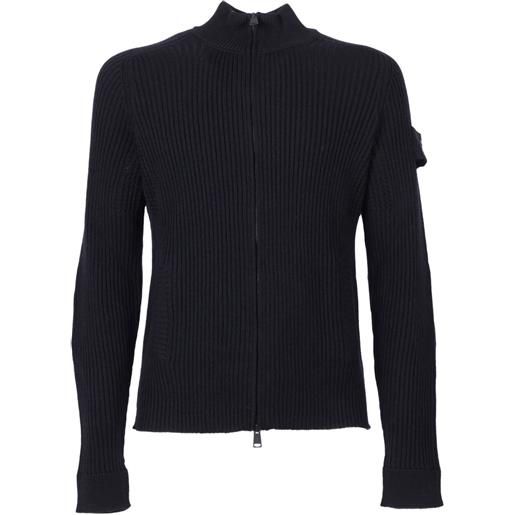 Premiata cardigan con zip - nero