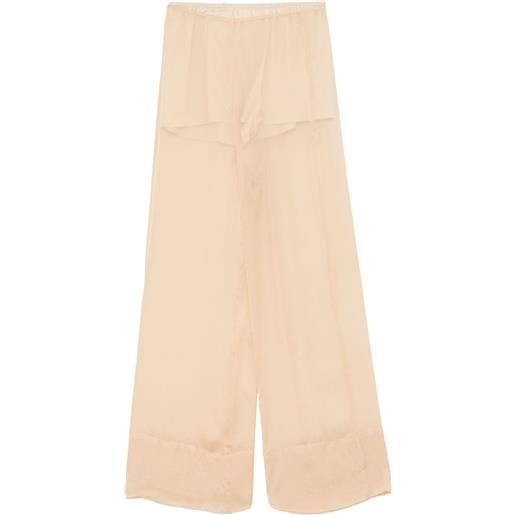Alysi pantaloni in chiffon - toni neutri