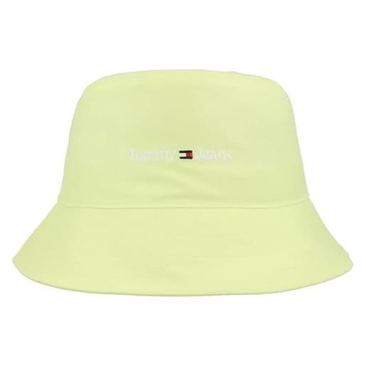 Tommy Jeans tjw sport bucket hat aw0aw14597 cappelli, verde (light citrus), os donna