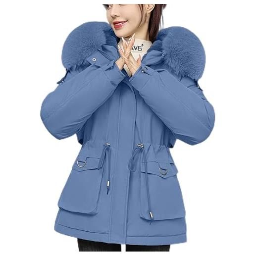 Acquista Felpa con cappuccio tascabile calda da donna casual con cerniera a maniche lunghe cappotti vintage giacca in pile floreale Manteaux Dames in Italia a partire da 29