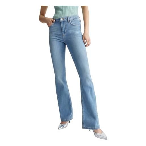 Liu Jo jeans Liu Jo da donna con vestibilità flare, chiusura con patta, colore blu denim modello: uxx043 d4538 78398 blu d. Blue stb ten. Sun w