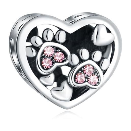 Collana con cuore in zirconia cubica: regalo per figlia in argento sterling 925 - Italia