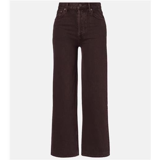 Agolde jeans ren a vita alta e gamba larga