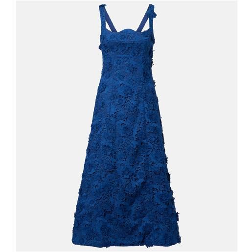 Leo Lin abito midi odette in pizzo