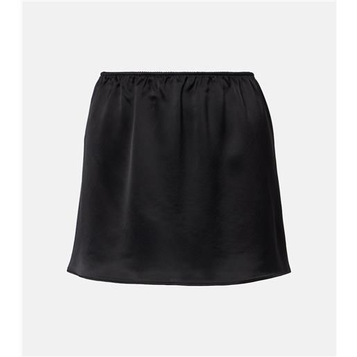 Leset minigonna barb in raso