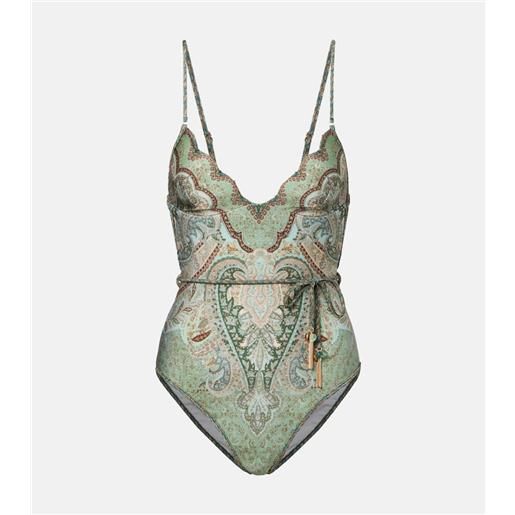 Zimmermann costume intero wanderlust con stampa paisley