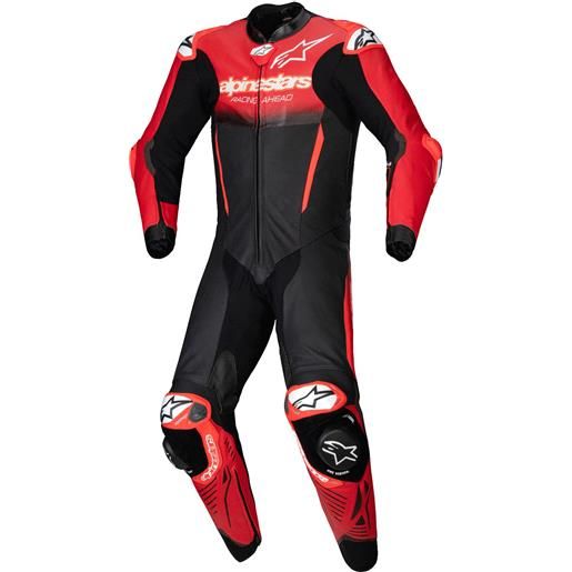 Alpinestars tuta intera in pelle Alpinestars gp-r7 tech-air ready/compatibile nero-rosso, 54