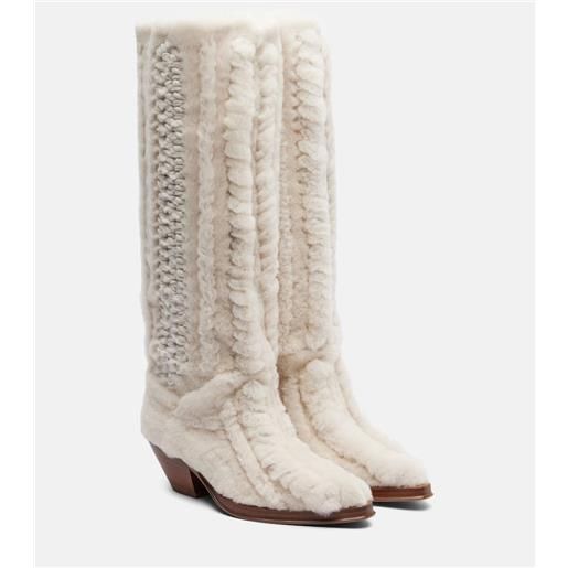 Gabriela Hearst stivali joseph in shearling