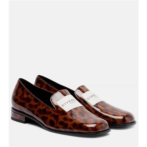 Givenchy mocassini in vernice con logo