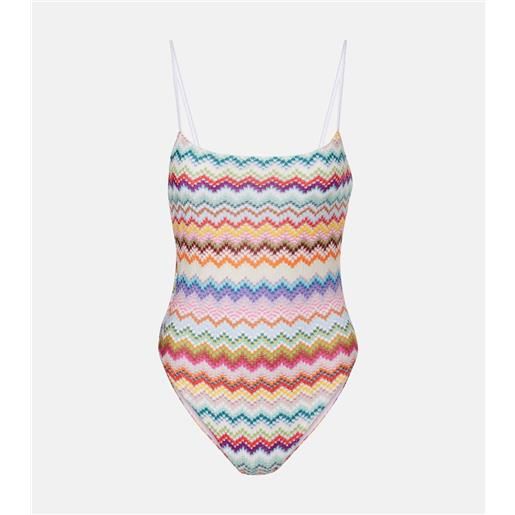 Missoni costume intero zig zag in lamã©
