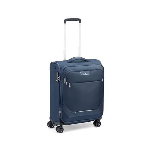 RONCATO joy trolley cabina morbido espandibile 4 ruote con tsa blu notte