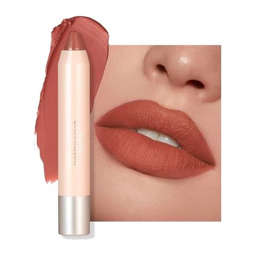 Erinde rossetto e fard 2 in 1, tonalità nudo, rossetto per 24 ore, opaco a lunga durata, impermeabile, lucidalabbra idratante