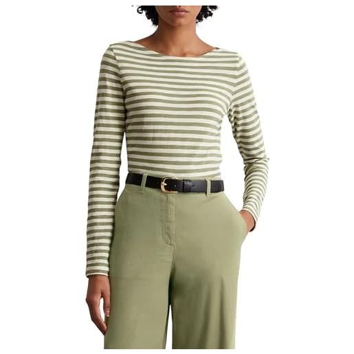 Marc O'Polo marc oߴpolo donna maglietta a maniche lunghe in cotone bio a righe