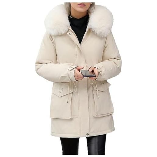 Generic cappotti invernali da donna, lunghi piumini, giacche oversize, caldi e impermeabili, parka con cappuccio, cappotti autunnali larghi 2025