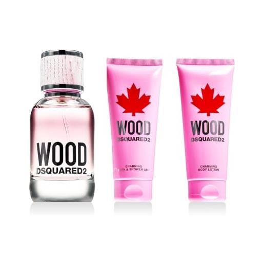 DSQUARED2 dsquared kit wood2 donna eau de toilette 50 ml + bl100 + sg