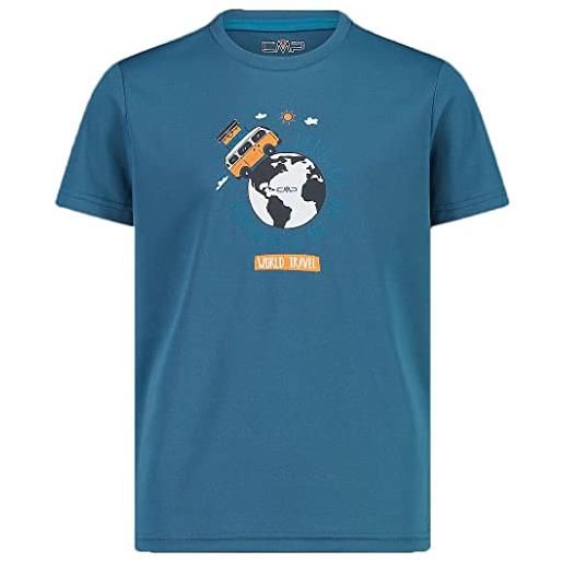 CMP t-shirt da bambini, black blue, 110
