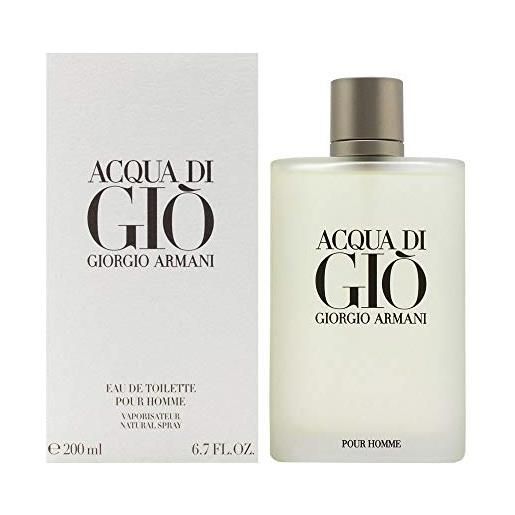 Armani Beauty giorgio armani acqua di gio homme, eau de toilette, bianco, confezione da 1 (1 x 200 ml)