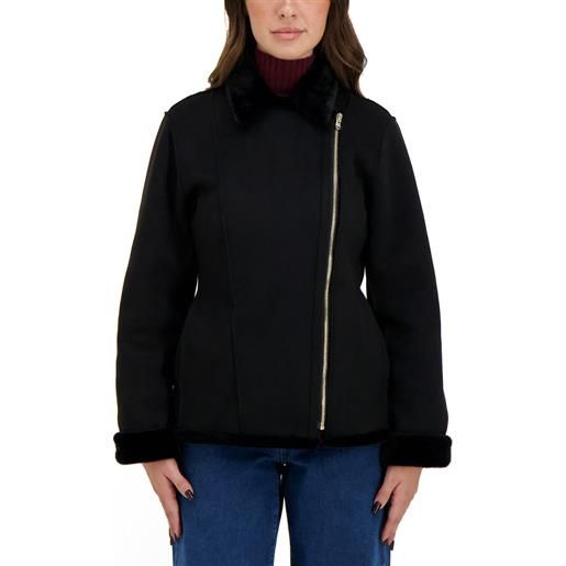 EMME MARELLA chiodo in eco camoscio donna