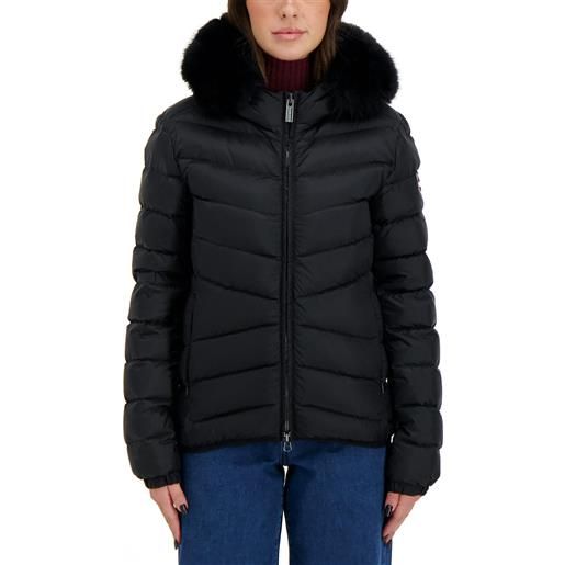 COLMAR ORIGINALS piumino con cappuccio e pelliccia recycled donna