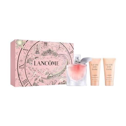 CONFEZIONI REGALO lancome cofanetto la vie est belle eau de parfum 30ml con latte corpo 50ml e gel doccia 50ml