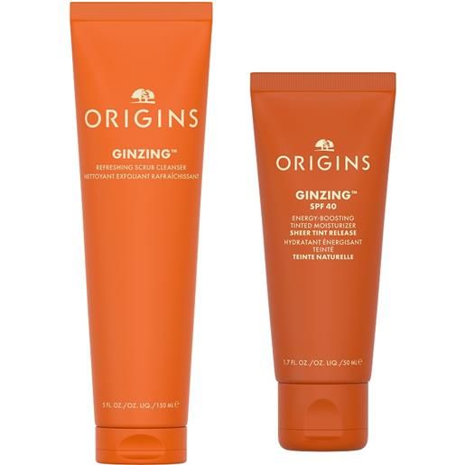 ORIGINS DIV. ESTEE LAUDER origins set natale ginzing idratante colorato spf40 e scrub
