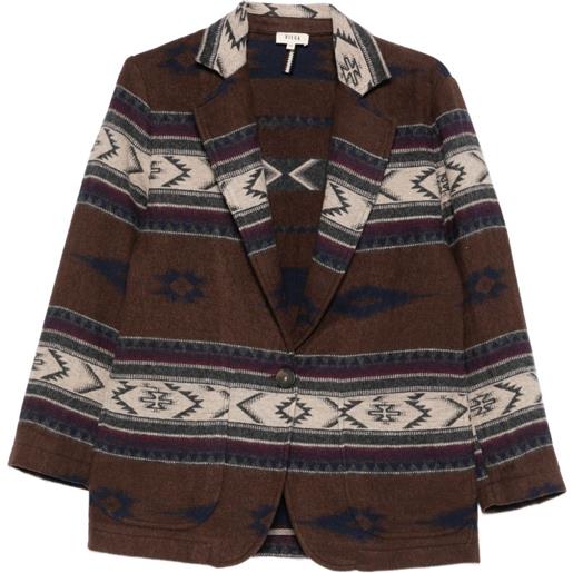 Diega cappotto monopetto virato - marrone