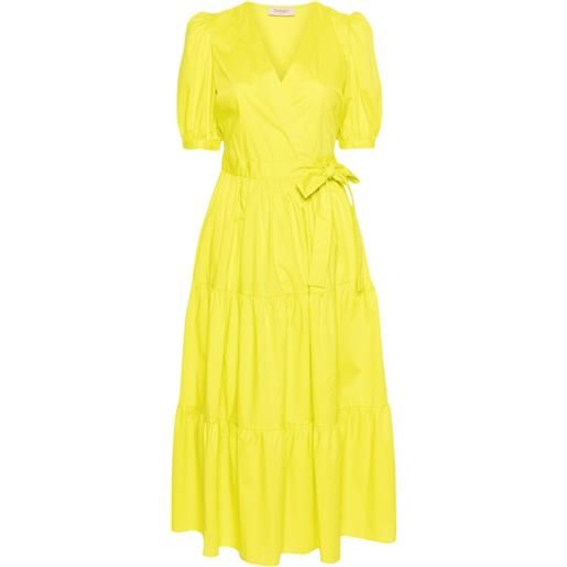 TWINSET abito midi - giallo
