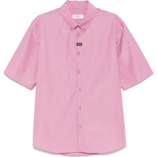 Martine Rose camicia in popeline di cotone - rosa