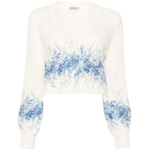 TWINSET cardigan traforato - toni neutri