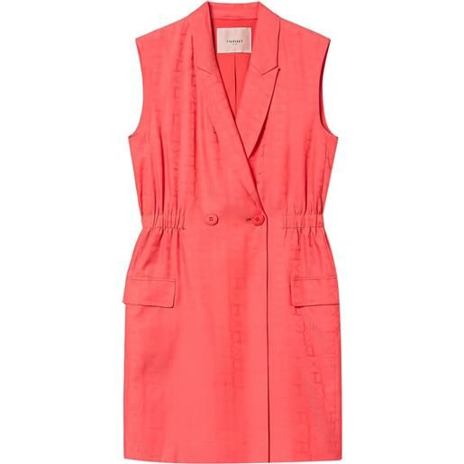 TWINSET abito corto doppiopetto - rosa