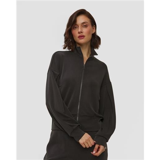 Deha felpa nera con cerniera in modal da donna Deha