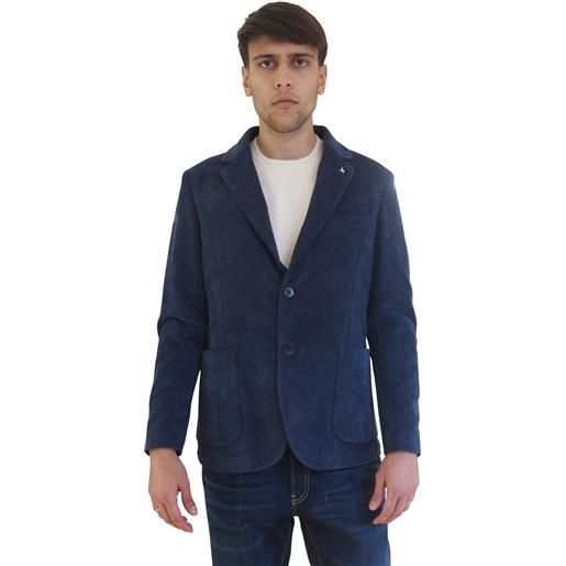 Giacca blu in velluto