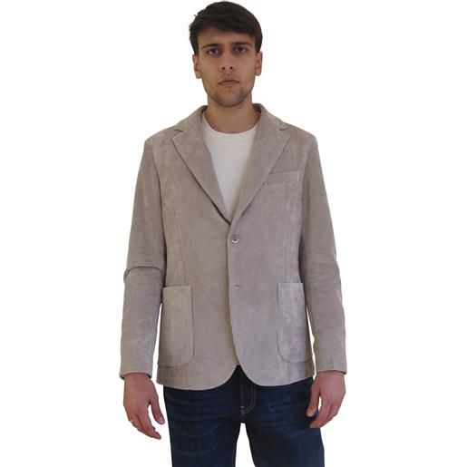 Giacca beige in velluto