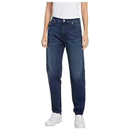 Replay keida, jeans donna, blu (007 blu scuro), 29w