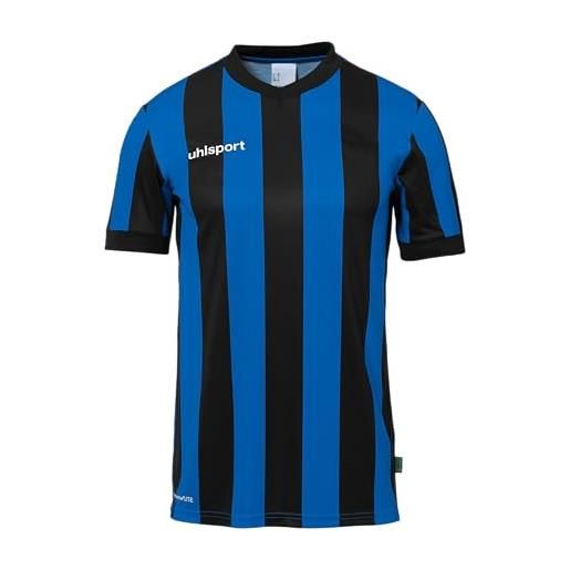 uhlsport maglietta a maniche corte unisex retrò a righe