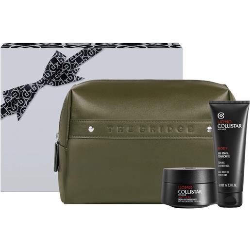 Collistar cofanetto crema-gel energizzante anti-età 50ml + doccia tonificante + beauty bag the bridge